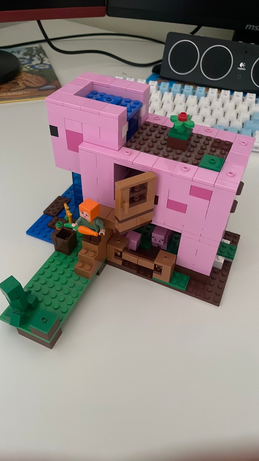 Minecraft lego varken set, Ophalen of Verzenden, Zo goed als nieuw