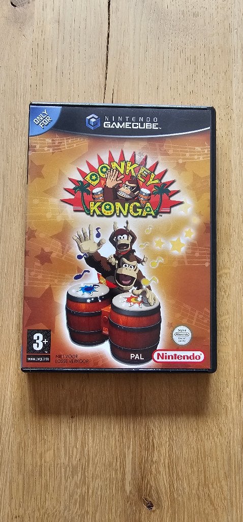 Donkey Konga - GameCube (PAL), Muziek, Eén computer, Ophalen of Verzenden, Zo goed als nieuw