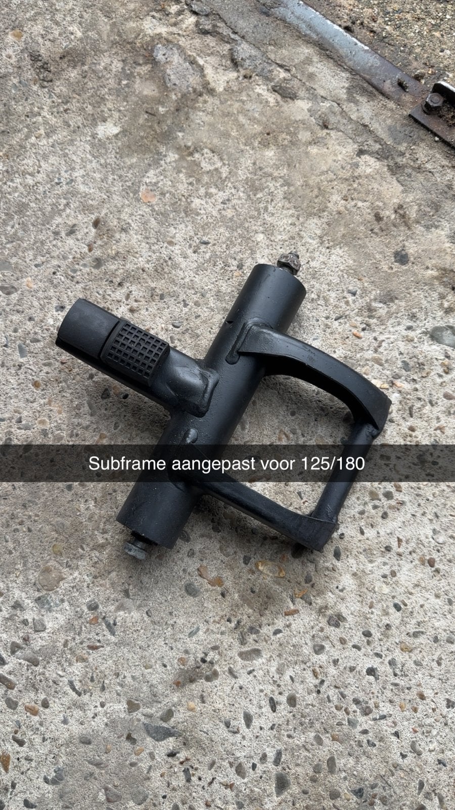 Zip subframe 125/180 aangepast, Ophalen of Verzenden, Zo goed als nieuw, Frame, Piaggio