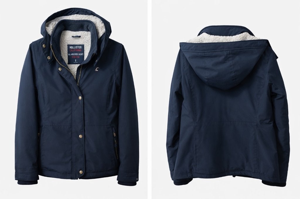 Hollister All Weather Jacket S, Blauw, Ophalen of Verzenden, Zo goed als nieuw, Maat 36 (S)