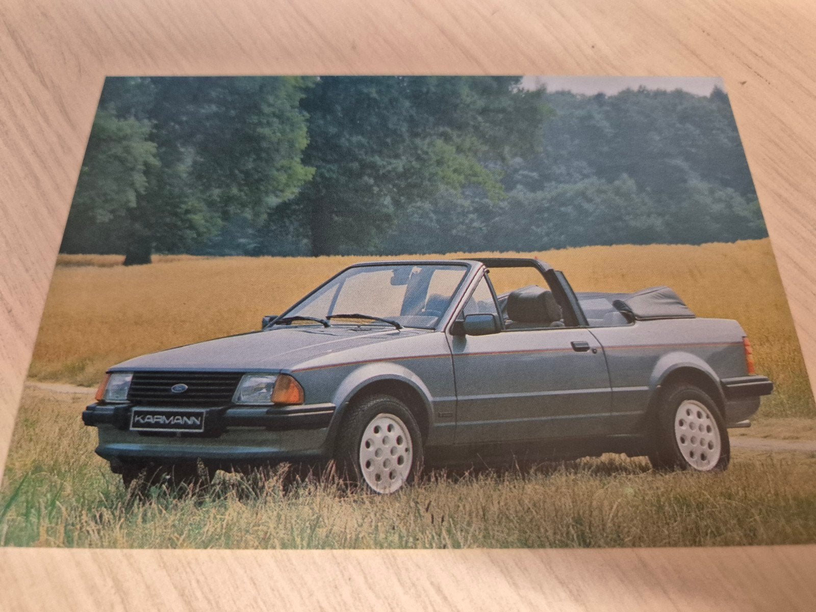 Karmann Ford Escort mk3 XR3I cabrio originele kaart porto2,8, Ophalen of Verzenden, Zo goed als nieuw, Ford