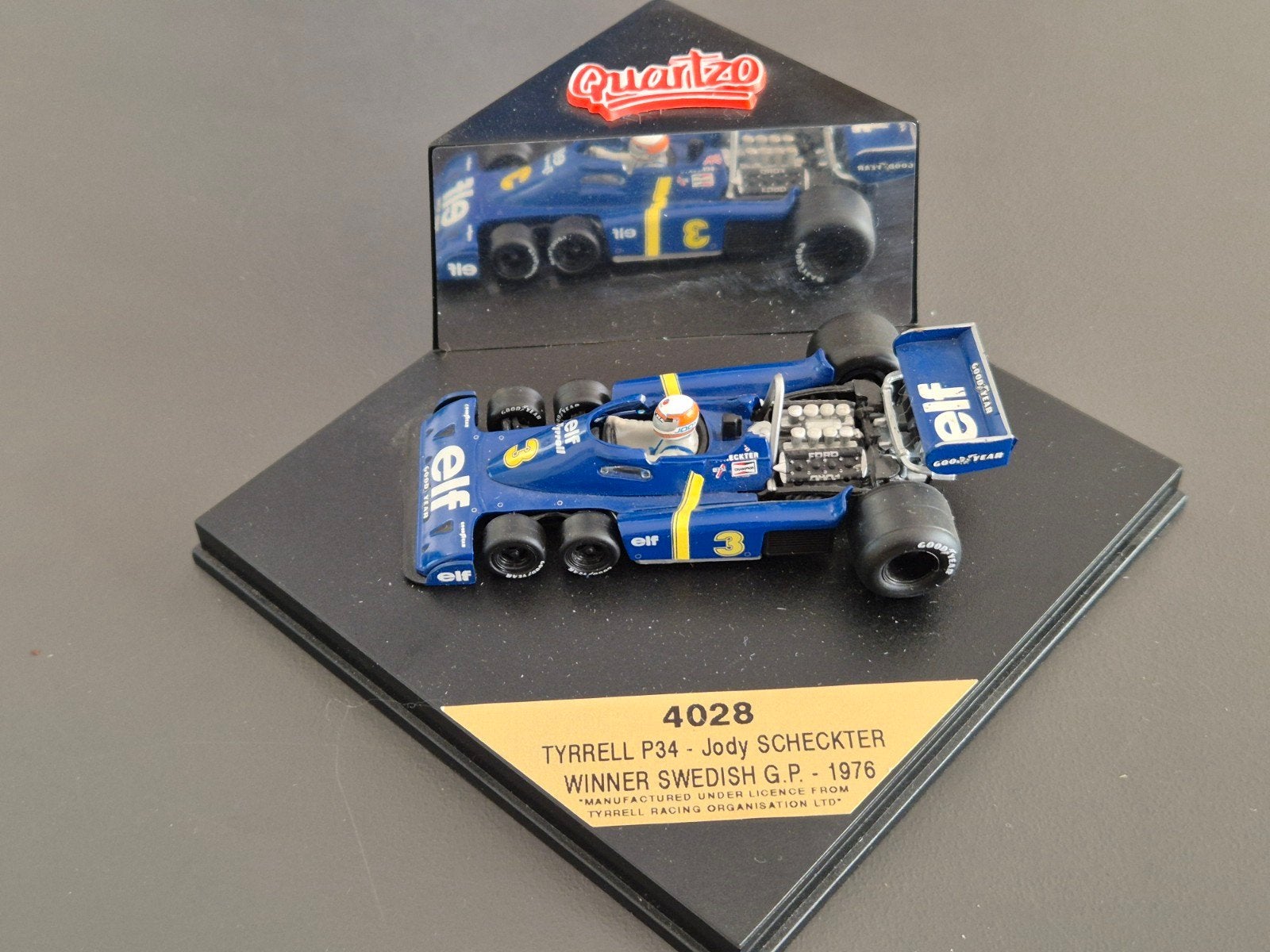 Tyrrell P34 Jody Scheckter Swedish GP 1976 / Quartzo 4028, Ophalen of Verzenden, Zo goed als nieuw, Auto, Overige merken