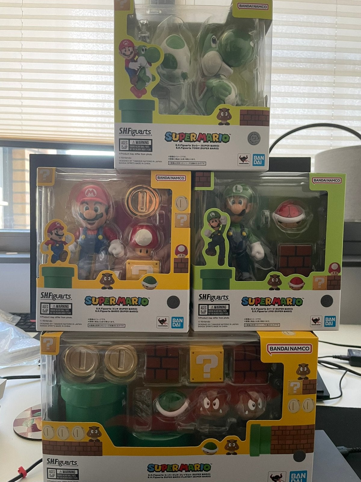 SH Figuarts Super Mario Luigi Yoshi Accessory Parts set, Ophalen, Nieuw