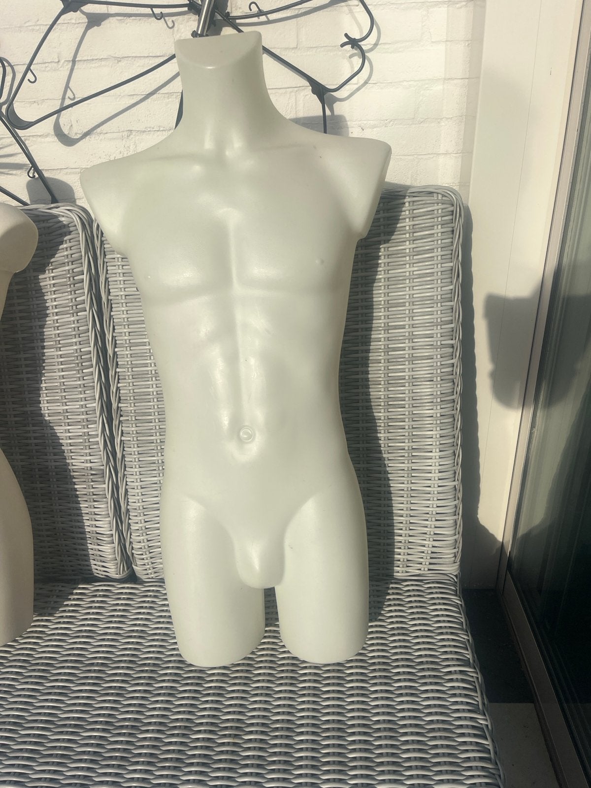 Mannelijke etalagepop torso - wit, Ophalen of Verzenden
