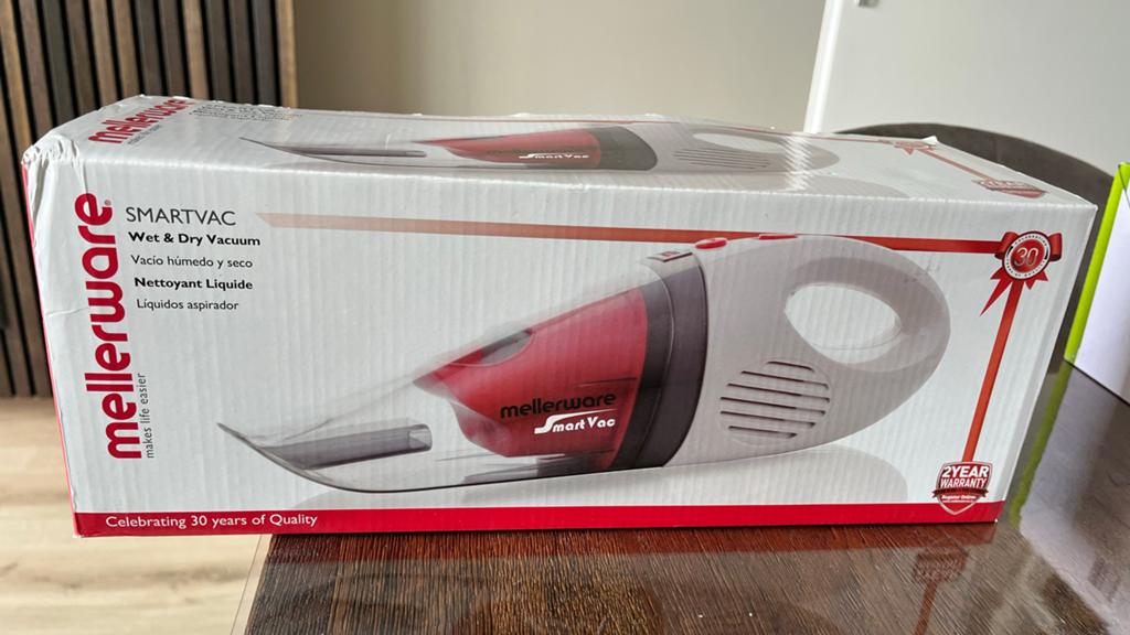 Mellerware SmartVac Nat & Droog Kruimeldief - Nieuw in doos, Ophalen, Overige merken, Kruimeldief, Draadloos