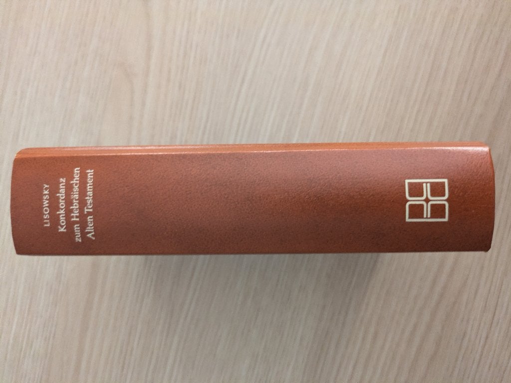 Lisowsky Konkordanz zum Hebräischen Alten Testament, Gerhard Lisowsky, Ophalen of Verzenden, Zo goed als nieuw, Christendom | Katholiek