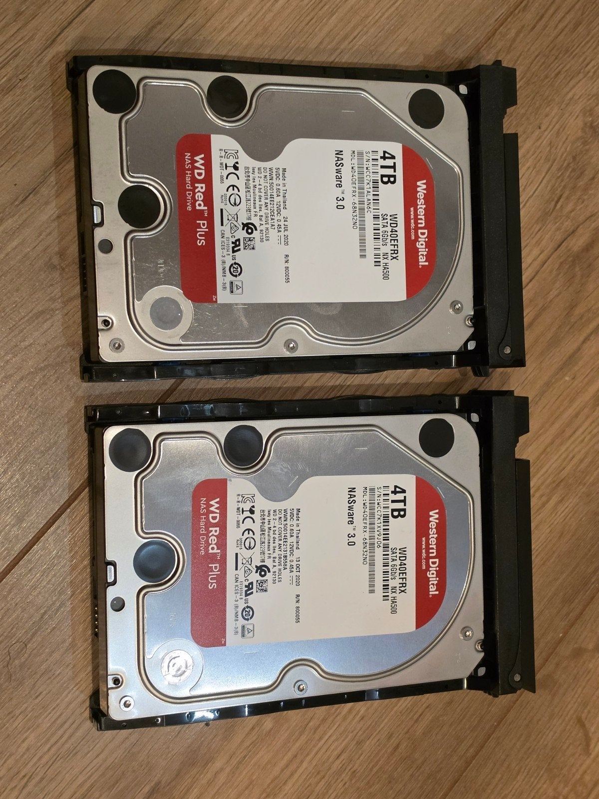 2x 4TB WD red nas schijven, Computers en Software, Harde schijven, Intern, Gebruikt, Western Digital RED, Ophalen of Verzenden