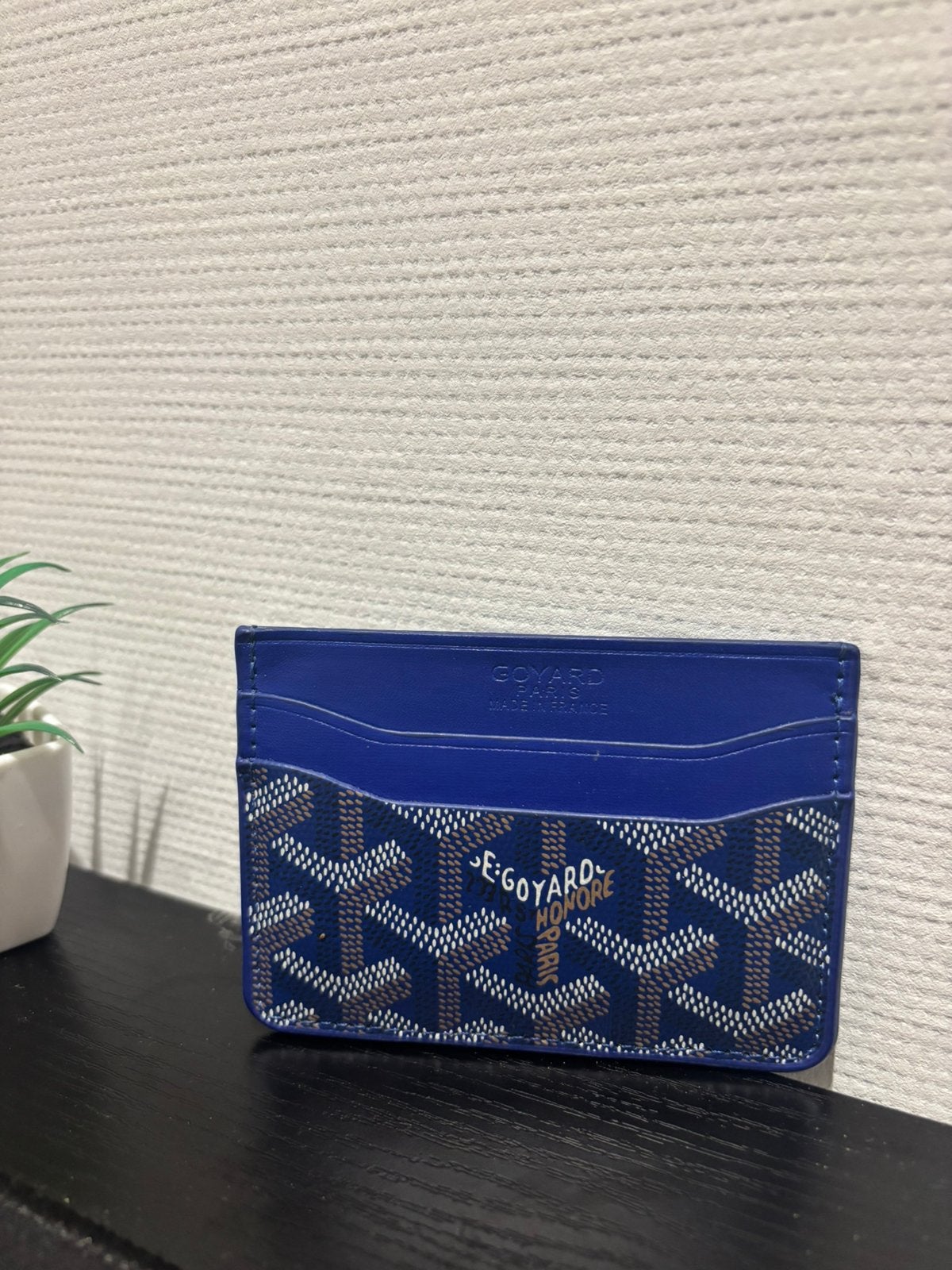 Goyard card holder, Overige merken, Blauw, Ophalen of Verzenden, Zo goed als nieuw