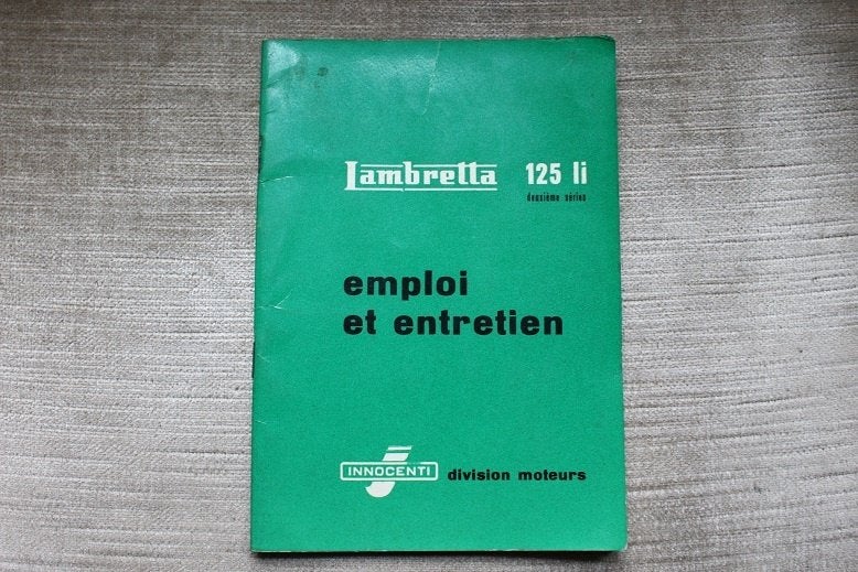 Lambretta 125Li 1960 scooter emploi et entretien, Ophalen of Verzenden, Overige merken