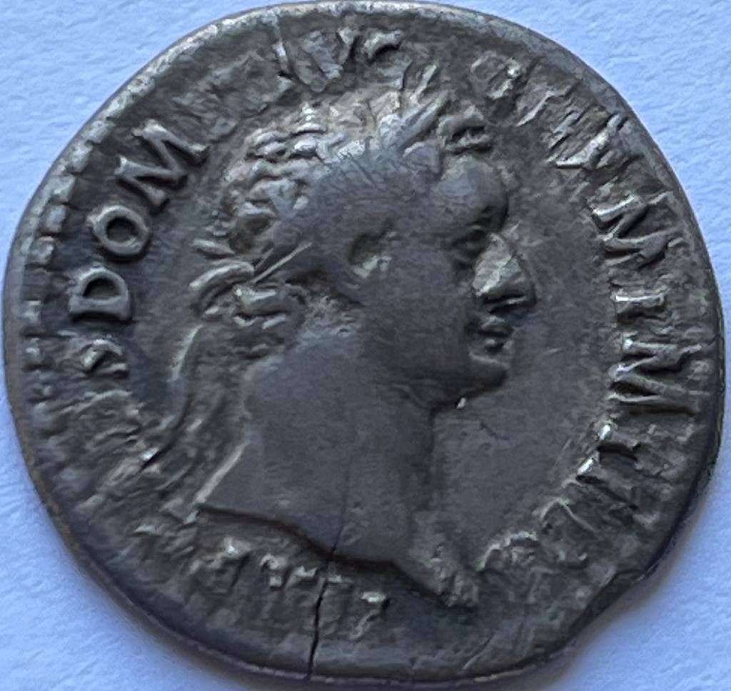 Romeinse denarius Domitianus, Postzegels en Munten, Munten | Europa | Niet-Euromunten, Ophalen of Verzenden, Overige landen, Losse munt