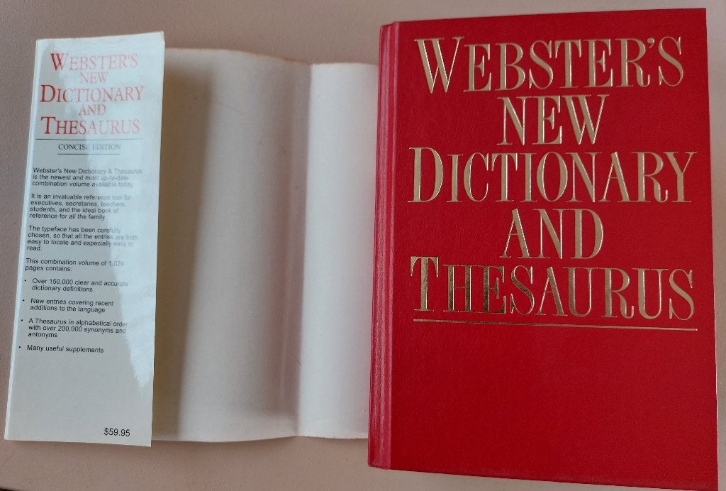 Websters new Dictionary and Thesaurus - concise edition, Ophalen of Verzenden, Alpha, Zo goed als nieuw, Niet van toepassing