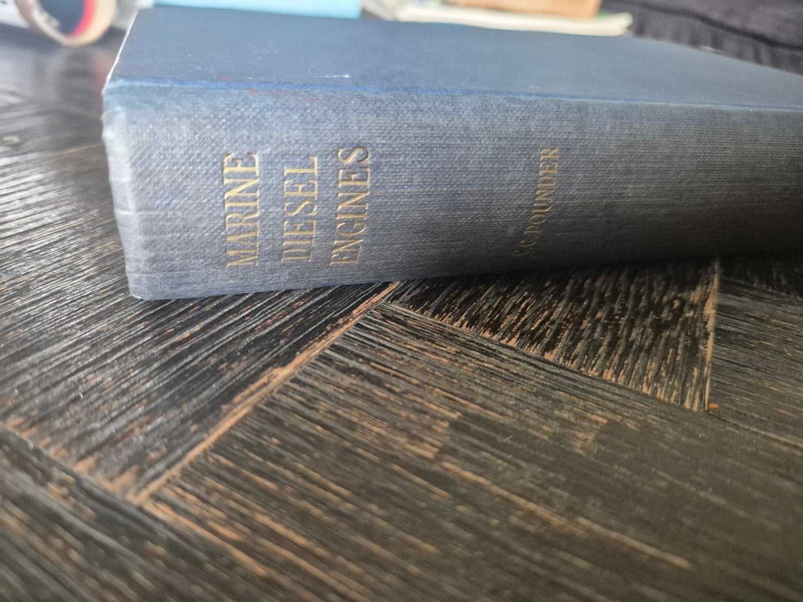 Marine Diesel Engines - C.C. Pounder (1952) eerste editie, Boeken, Ophalen of Verzenden, Gelezen, Werktuigbouwkunde, C.C. Pounder