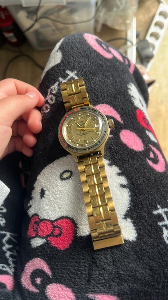 Vintage Gouden Polshorloge - Klassiek Design, Sieraden, Tassen en Uiterlijk, Horloges | Antiek, Met bandje, Polshorloge, 1960 of later