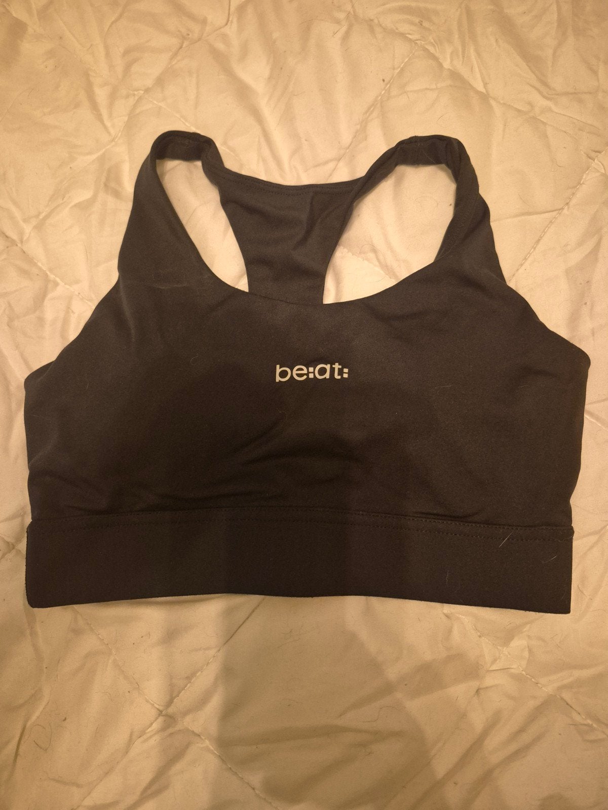 Zwarte sportbeha met voorgevormde cups - be:at: - Maat XS, Kleding | Dames, Zwart, Ophalen of Verzenden, Zo goed als nieuw, Maat 34 (XS) of kleiner