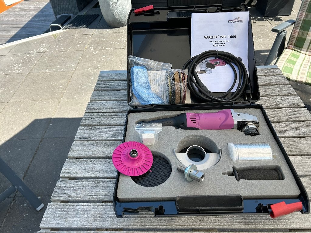 RVS polijst en poetsmachine varilex wsf 1600 nieuw, Ophalen of Verzenden, Nieuw, Overige typen, Overige merken