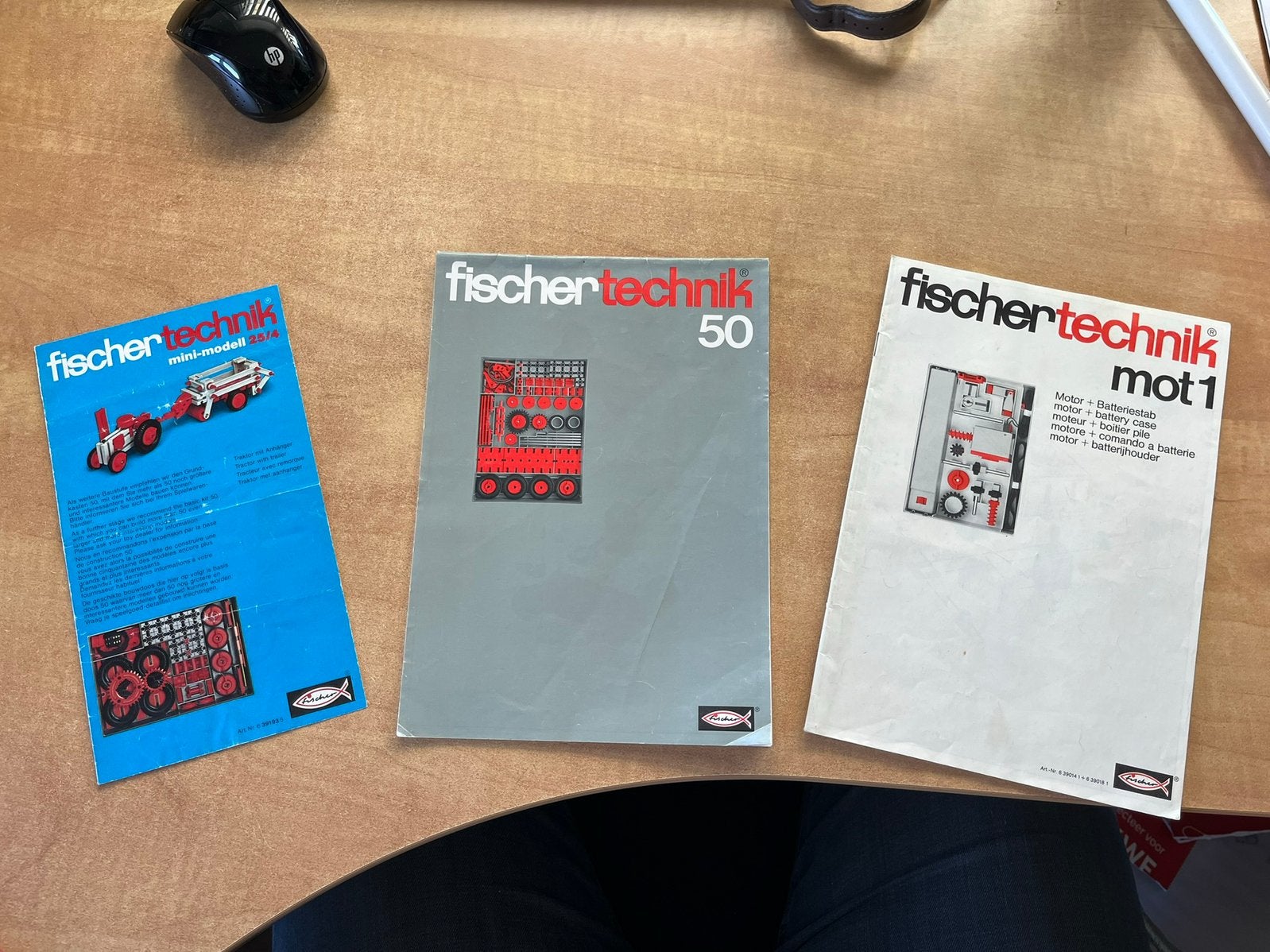 Fischer Technik bouwboekjes "50" en "mot1", Ophalen of Verzenden, Gebruikt