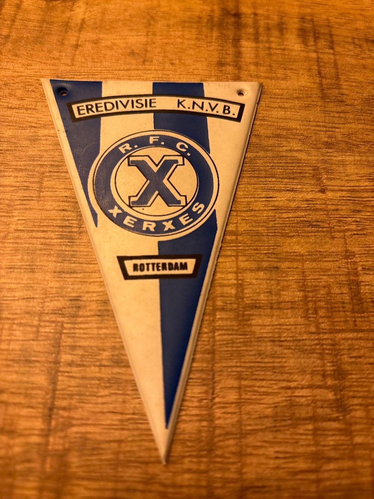 Vintage Xerxes Rotterdam Vaantje - Eredivisie K.N.V.B., Ophalen of Verzenden, Gebruikt, Overige binnenlandse clubs, Vaantje of Sjaal