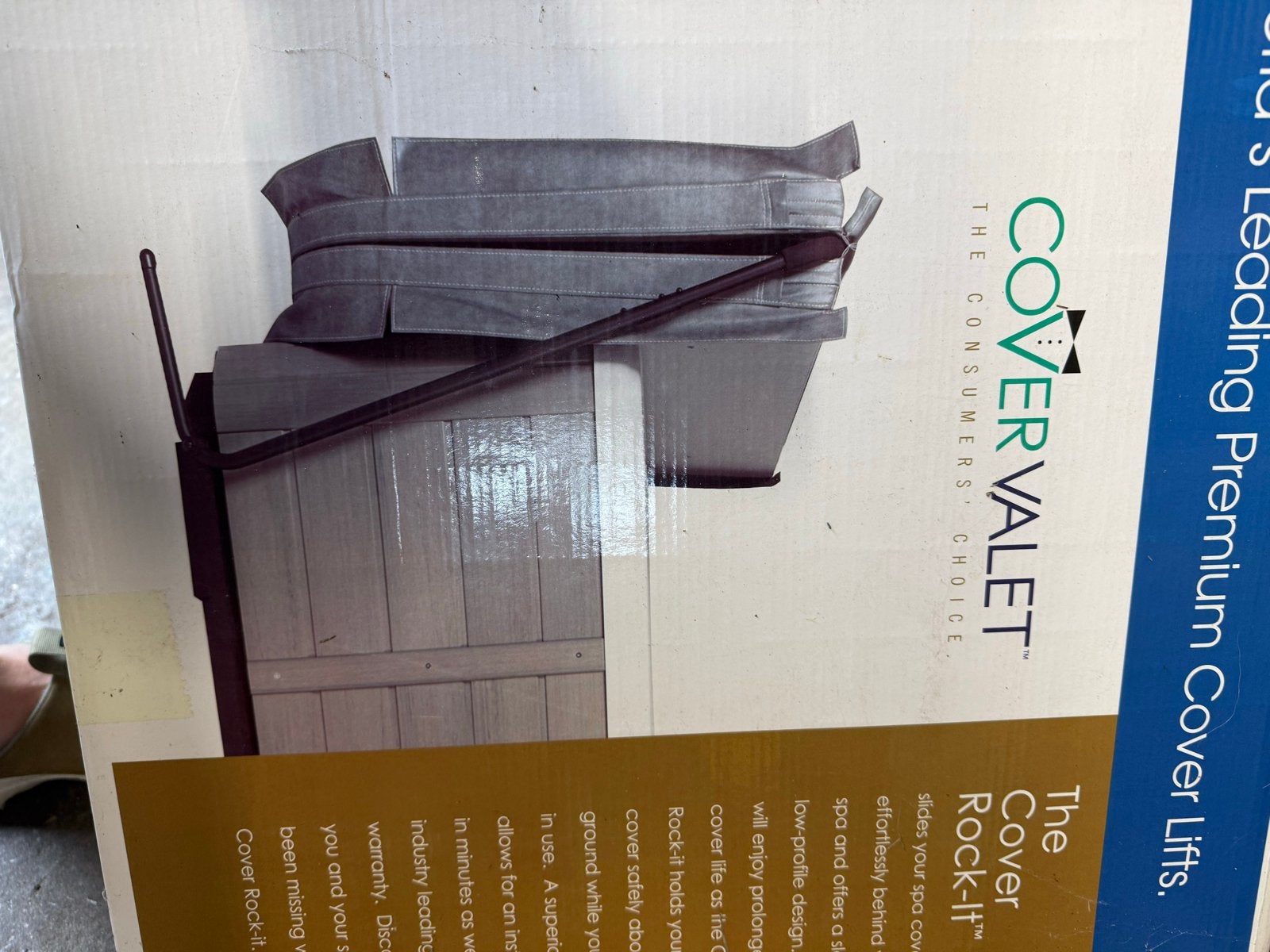 Cover Valet Cover Rock-It - Premium Spa Cover Lift, Tuin en Terras, Zwembad-toebehoren, Ophalen, Nieuw, Overige typen