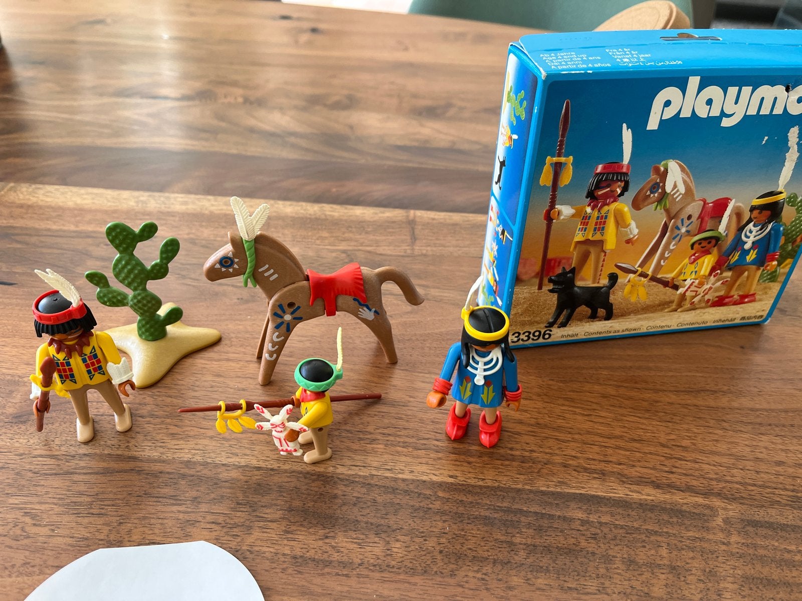 Playmobil Indianenfamilie 3396, Complete set, Ophalen of Verzenden, Zo goed als nieuw, Figuren