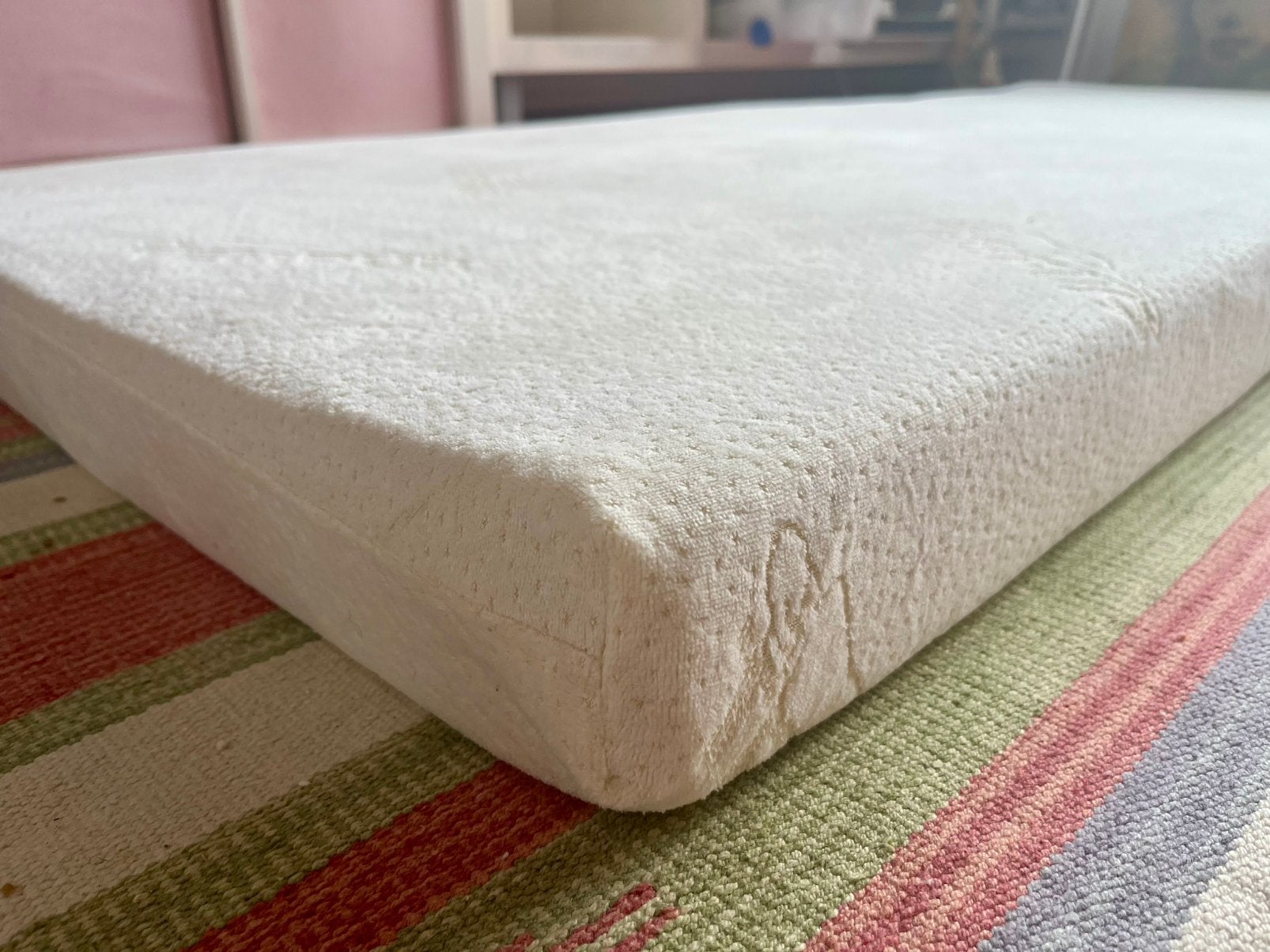 Tempur traagschuim topmatras 90x200x8 incl. nekkussen, Ophalen, Gebruikt, 90 cm, Eenpersoons