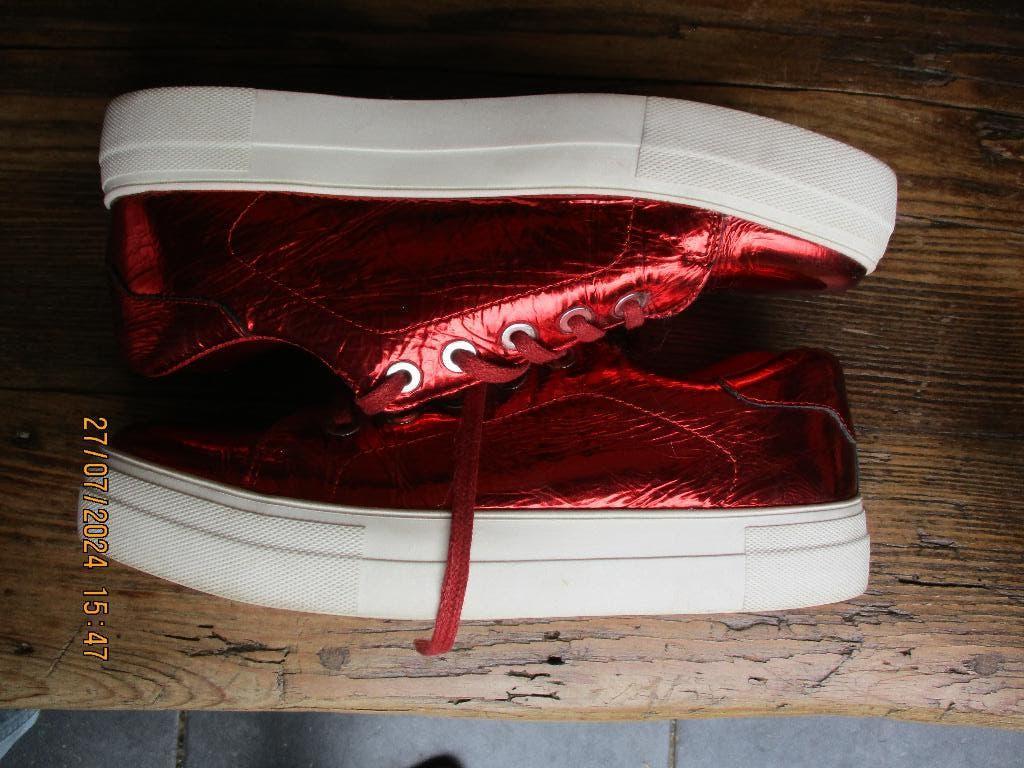 NIKKIE Metallic sneaker size 40, Verzenden, Nikkie, Rood, Sneakers of Gympen