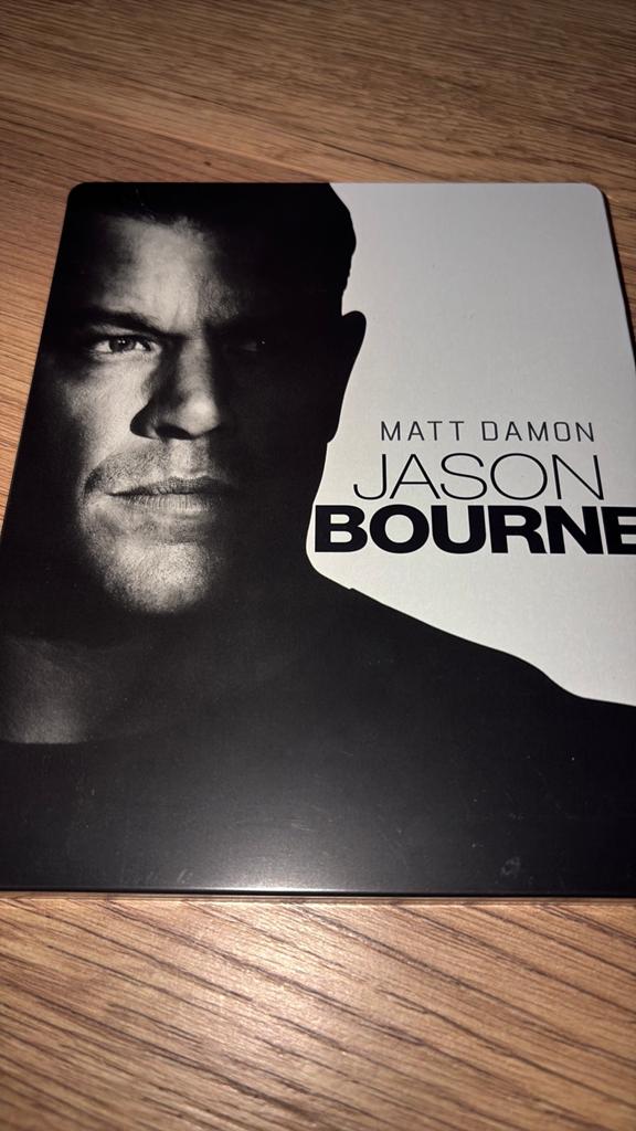 Jason Bourne steelcase met Matt Damon op blu-ray., Cd's en Dvd's, Blu-ray, Ophalen of Verzenden, Zo goed als nieuw, Actie