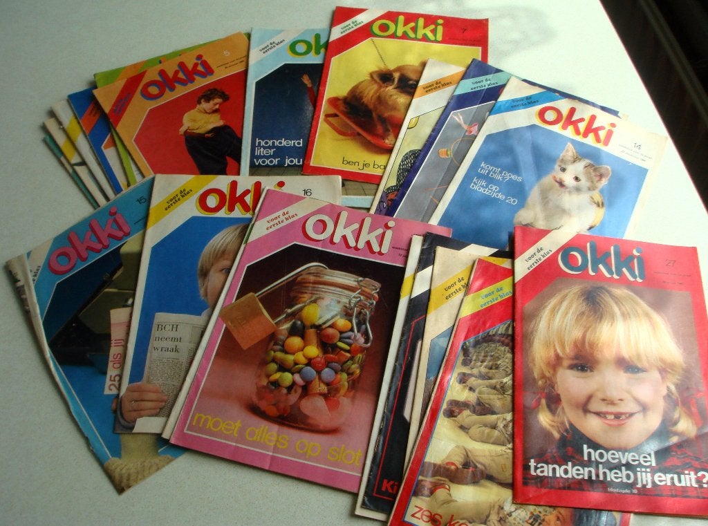 Okki tijdschriften 1980/81 met o.a. strip Anemoon Piet Wijn, Ophalen of Verzenden, 1980 tot heden, Tijdschrift