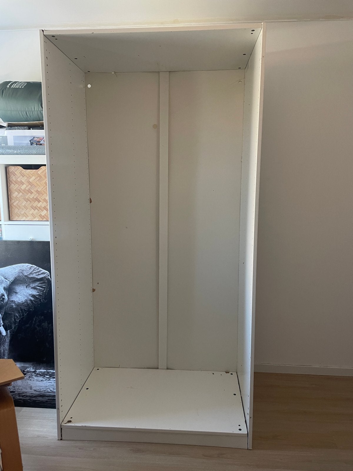 Witte Paxkast - Kledingkast zonder deuren, Huis en Inrichting, Kasten | Kledingkasten, Ophalen, Met plank(en), Gebruikt, 200 cm of meer