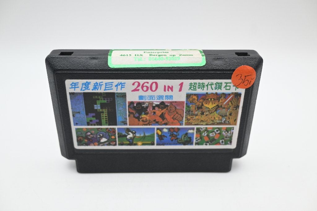 Gold Cassette Series 260 in 1 Retro Game Cartridge, Spelcomputers en Games, Games | Nintendo NES, Gebruikt, Overige genres, 1 speler