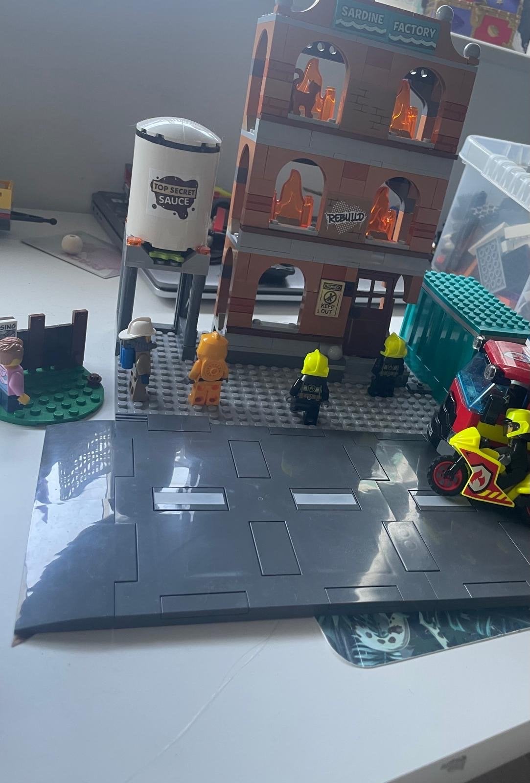 LEGO City Brandweer Kazerne en Voertuigen Set, Ophalen of Verzenden, Gebruikt, Overige merken