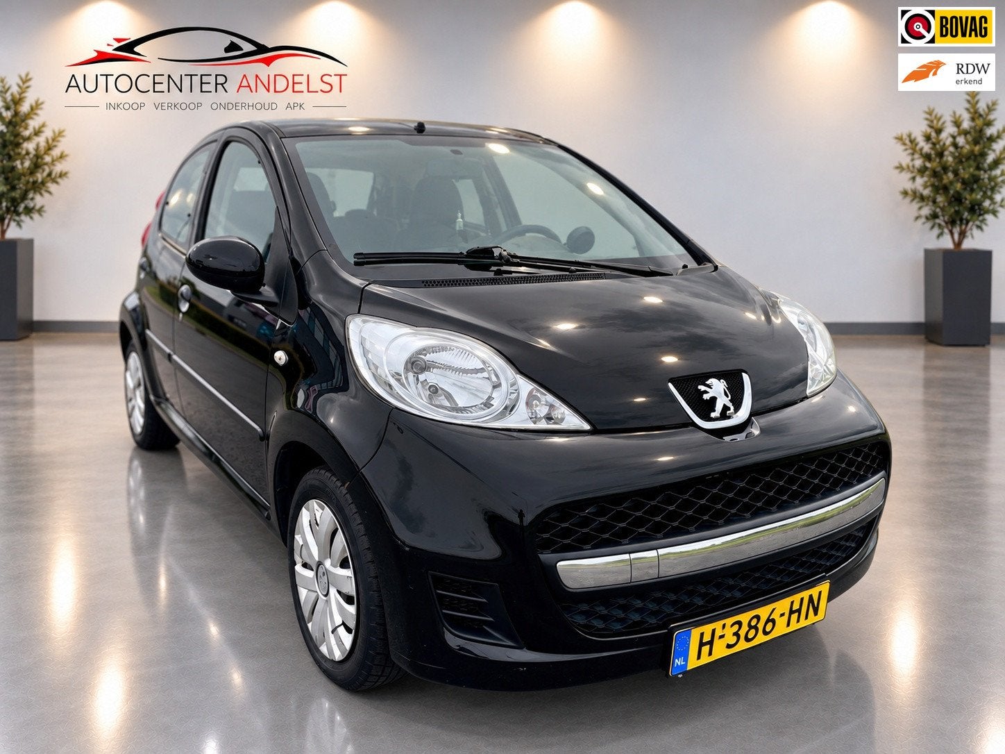 Peugeot 107 1.0-12V XS, 5drs Aut, Airco, Elektr ramen, Radio, Stof, Gebruikt, Zwart, 4 stoelen