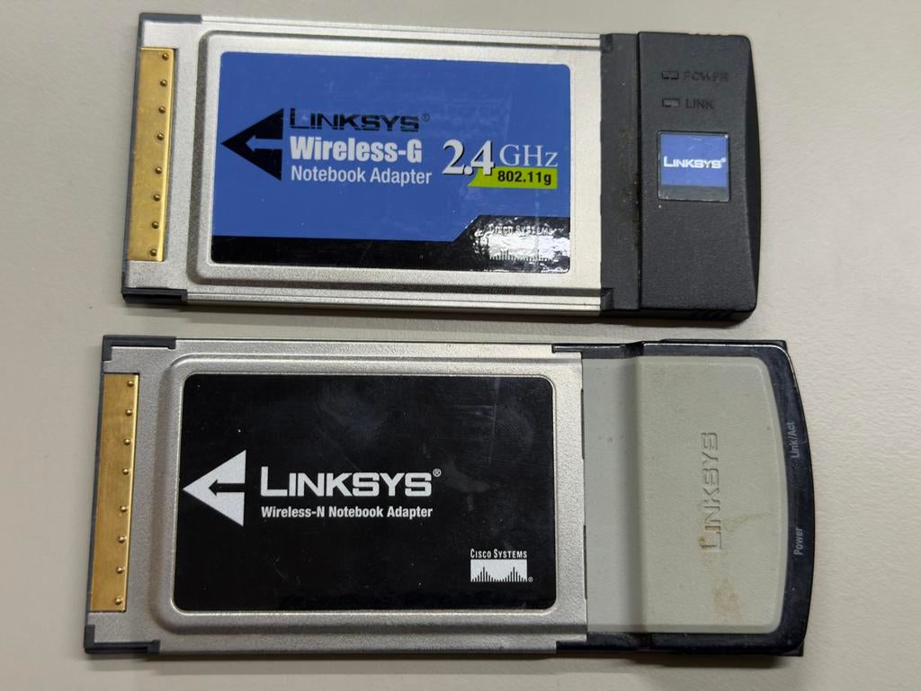 Linksys Wireless-G & Wireless-N Notebook Adapters, Ophalen of Verzenden, Gebruikt, Extern