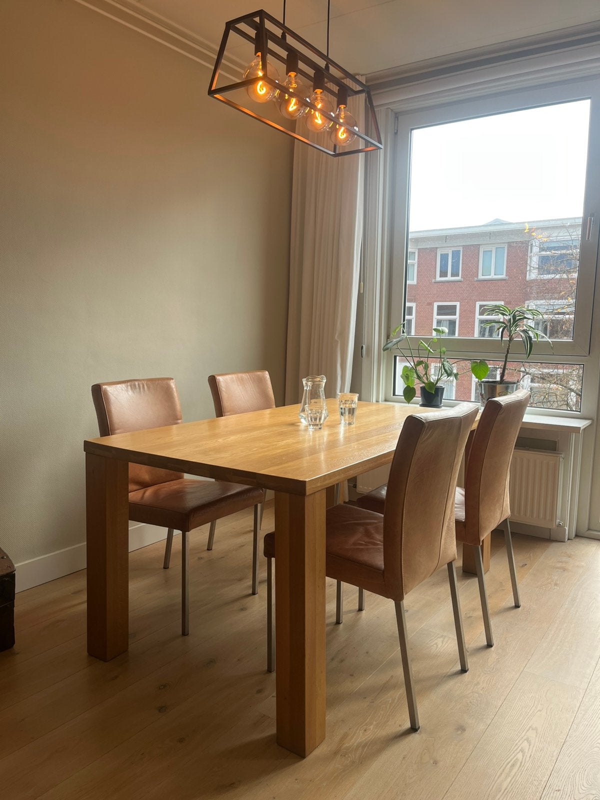 Tafelstoelen, Ophalen, Gebruikt, Bruin, Vier