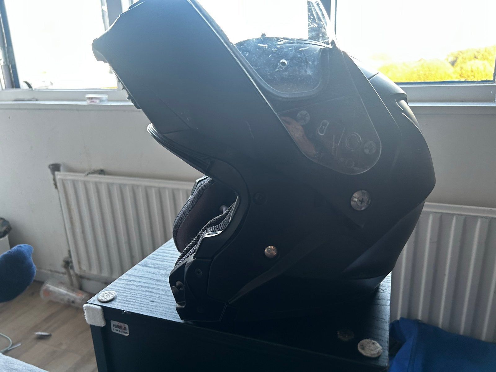 HJC C91N Systeemhelm - Maat S- Zwart, Motoren, Ophalen, Systeemhelm, Dames, HJC