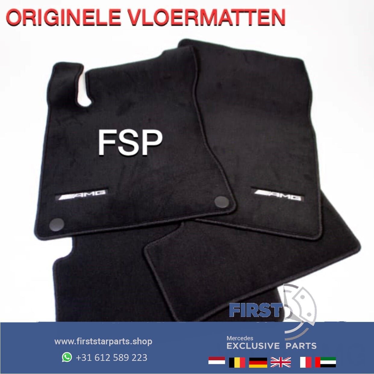 W177 AMG VLOERMATTEN Mercedes A Klasse A35 A45 2018-2021, Gebruikt, -, Ophalen of Verzenden, -