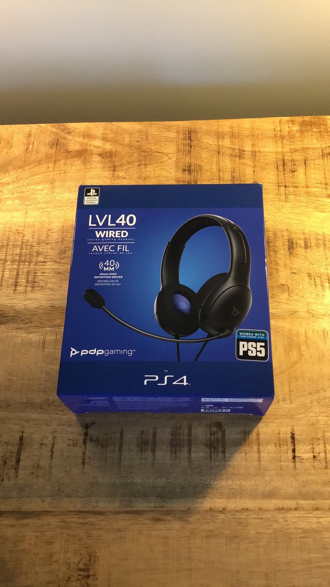 PDP LVL40 Gaming Headset voor PS4 en PS5, Ophalen of Verzenden, Zo goed als nieuw, Overige typen, PlayStation 4