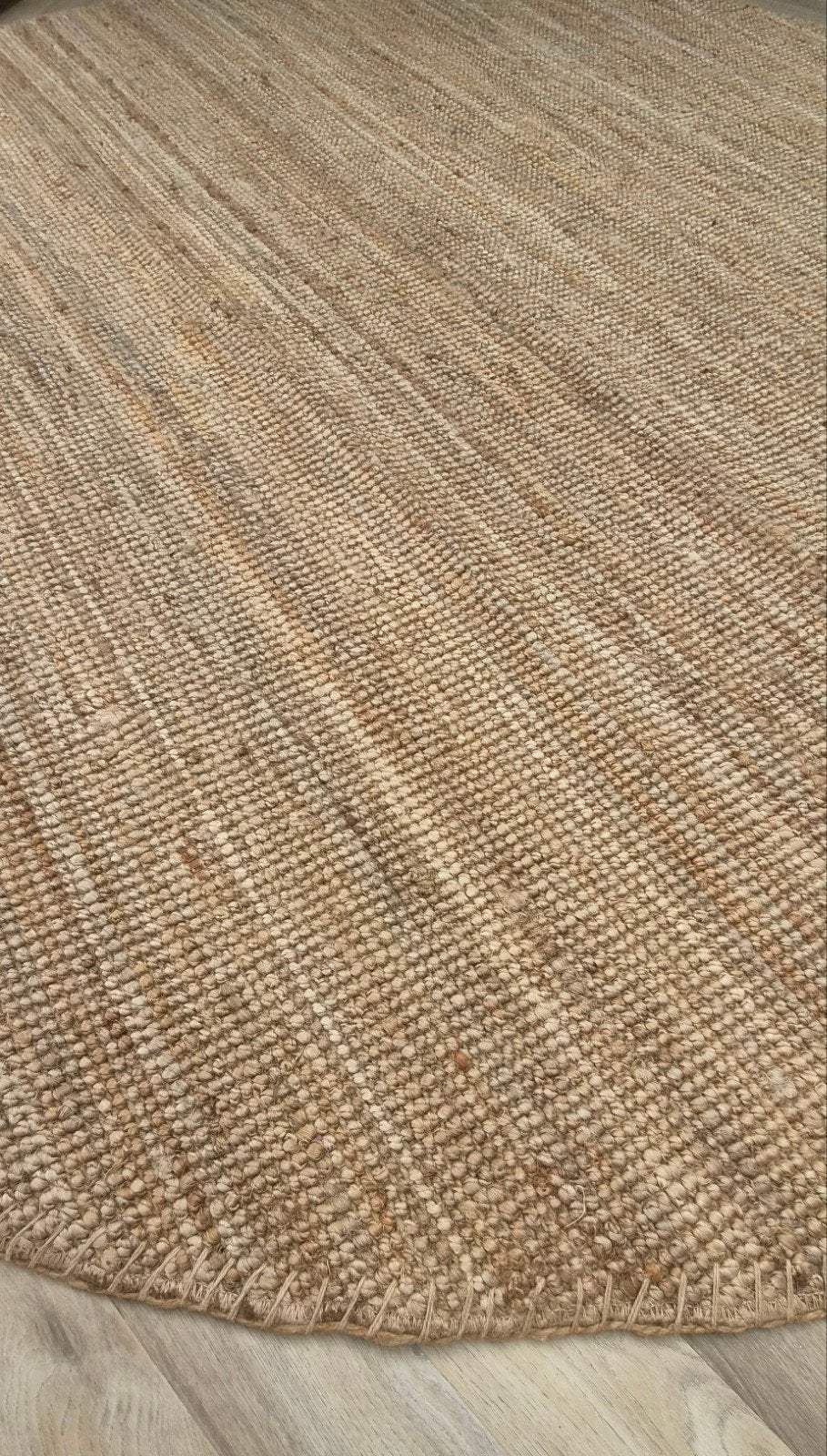 Vloerkleed Jute "Lohals" Rond - 230 cm, Huis en Inrichting, Ophalen, Gebruikt, Rond, 200 cm of meer