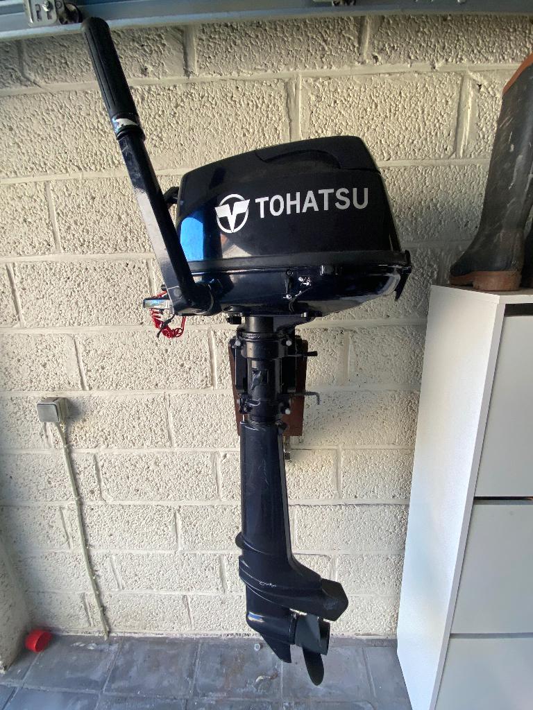 TOHATSU 4PK langstaart  MS 4C, Watersport en Boten, Buiten- en Binnenboordmotoren, Ophalen, Gebruikt, Minder dan 5 pk, Viertaktmotor