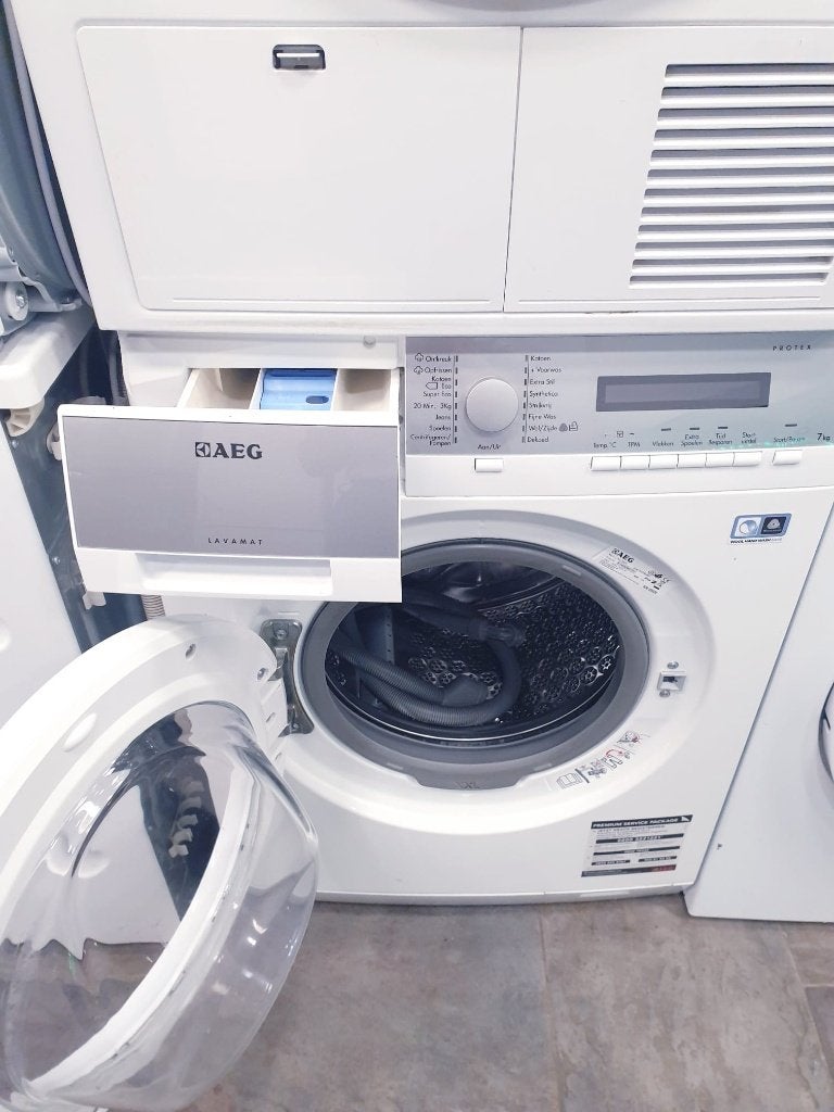 Wasmachine AEG 7KG️️️️️️️ ️️Lavamat A++ INC GARANTIE, Ophalen, Zo goed als nieuw, Voorlader, 85 tot 90 cm