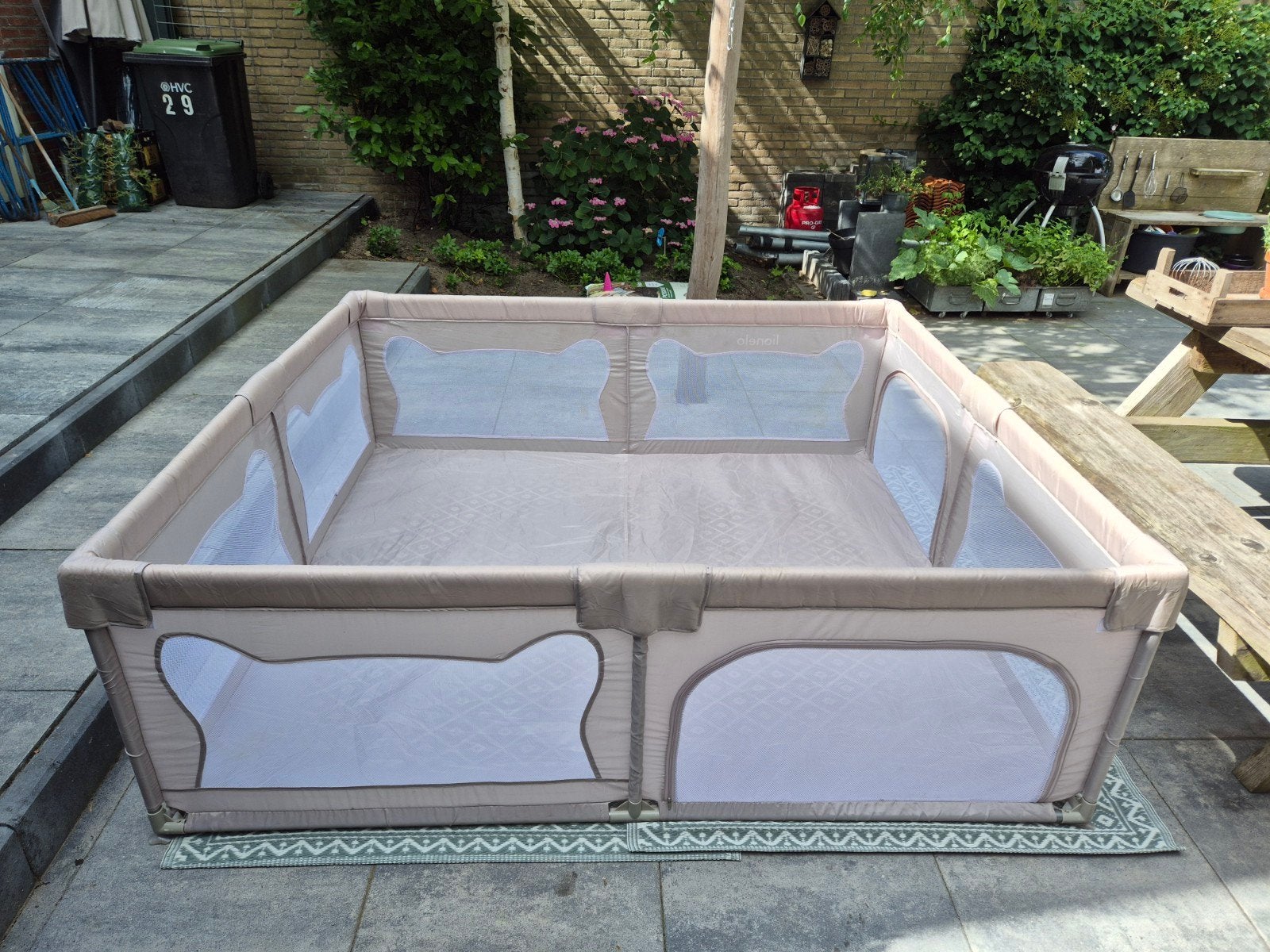 Lionelo Willow XL Box - 180x200 cm met opbergzak, Kinderen en Baby's, Ophalen, Zo goed als nieuw, Rechthoekig