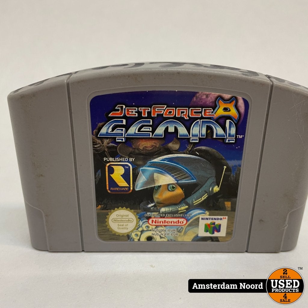 N64 Jet Force Gemini, Nintendo, Zo goed als nieuw, Support@nintendo.com, 11-1 Hokotate-cho, Kamitoba, Minami-ku
Kyoto 601-8501
Japan