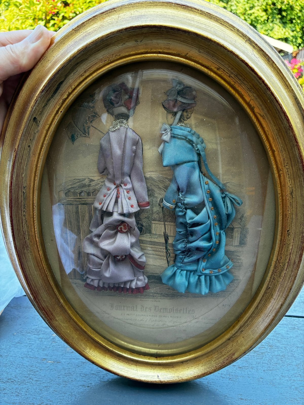 Antieke 3D-afbeelding: 'Journal des Demoiselles', Ophalen