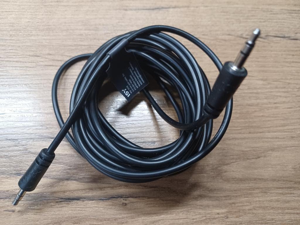 Minijack 3,5 mm kabel - 5 meter lang / nieuw, Ophalen of Verzenden, Nieuw, 5 tot 10 meter, Luidsprekerkabel