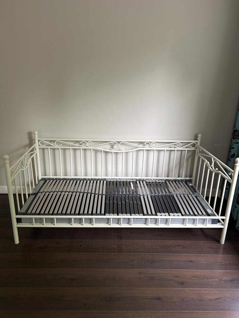 Divanbed met ABU-FLEX lattenbodem., Ophalen, Verstelbaar, 90 cm, Eenpersoons