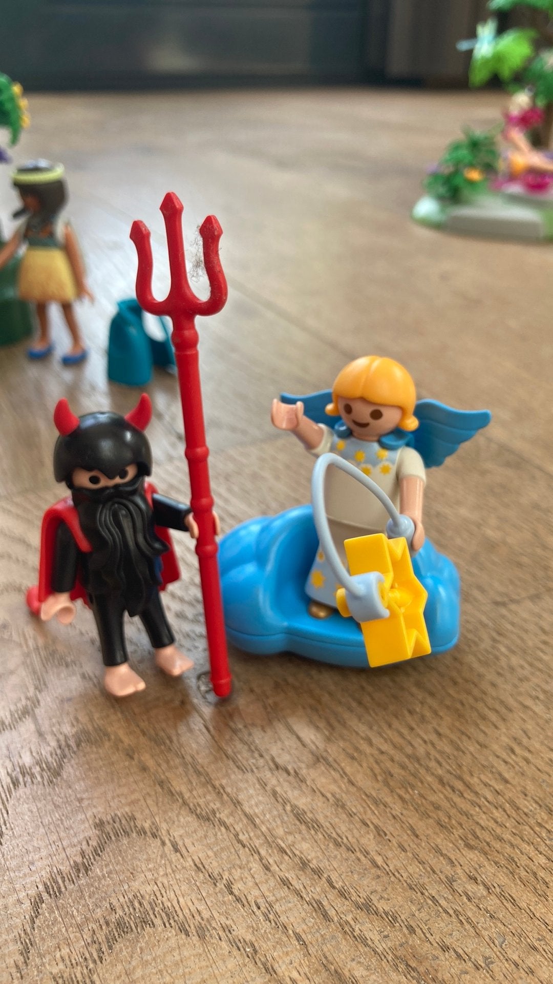 Playmobil engel en duivel 5411, Kinderen en Baby's, Ophalen of Verzenden, Zo goed als nieuw