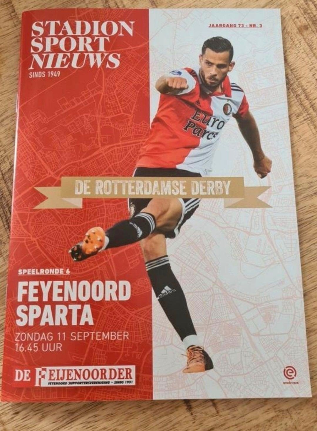 Feyenoord - Sparta Stadion Nieuws Feijenoorder, Verzamelen, Ophalen of Verzenden, Nieuw, Feyenoord, Boek of Tijdschrift