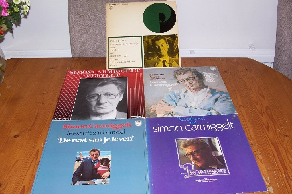 simon carmiggelt 5 lp's, Gebruikt, Overige genres, Ophalen of Verzenden, 12 inch