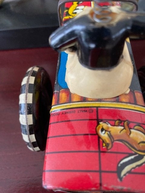 Micky mouse en Donald windup Dipsy car's Marx '50er jaren, Antiek en Kunst, Ophalen of Verzenden