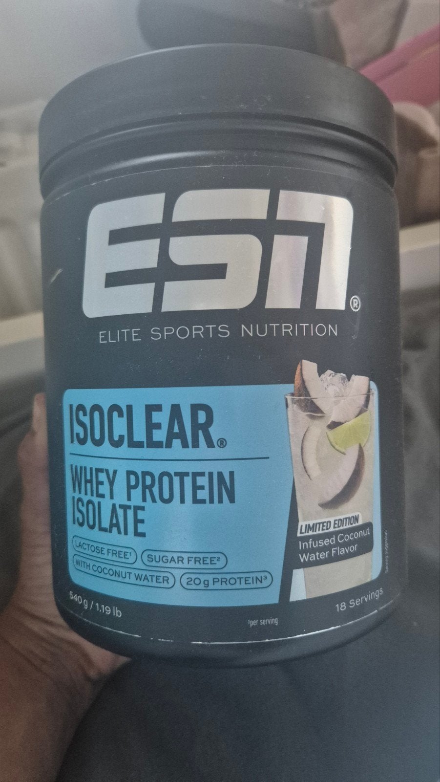 ESN Isoclear Whey Isolate (Infused Coconut Water), Ophalen of Verzenden, Zo goed als nieuw, Poeder of Drank
