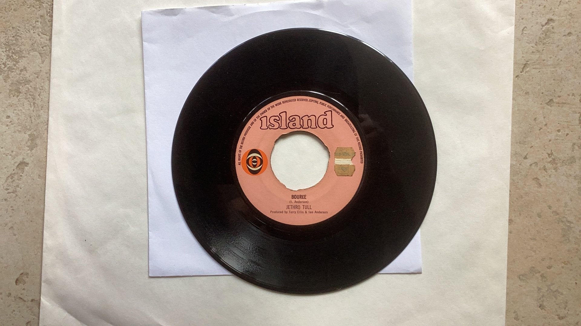 Single Jethro Tull - Bouree, Ophalen of Verzenden, Gebruikt, 7 inch, Pop